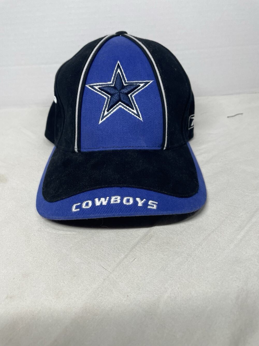 Vintage Dallas Cowboys Reebok Hat Cap Strap Back Blue Black